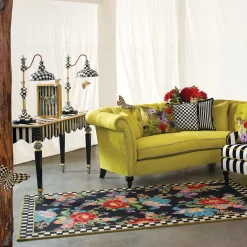 MacKenzie-Childs Courtly Check Ruffled Square Pillow* Pillows, Throws, & Cushions