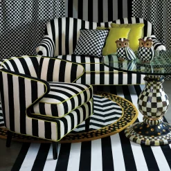 MacKenzie-Childs Courtly Check Ruffled Square Pillow* Pillows, Throws, & Cushions