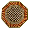 MacKenzie-Childs Courtly Check Rug - 6' Octagon - Red & Gold* Rugs