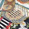 MacKenzie-Childs Courtly Check Rug - 5' Octagon - Purple & Green* Rugs
