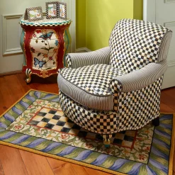 MacKenzie-Childs Courtly Check Rug - 3' X 5' - Purple & Green* Rugs