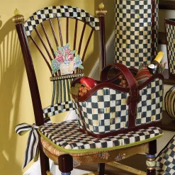 MacKenzie-Childs Courtly Check Seat Cushion* Pillows, Throws, & Cushions