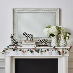 MacKenzie-Childs Courtly Check Sheep On Parade Decor* Room Accents