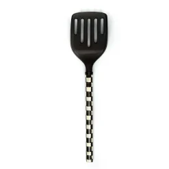 MacKenzie-Childs Courtly Check Slotted Turner - Black* Kitchen Utensils & Tools