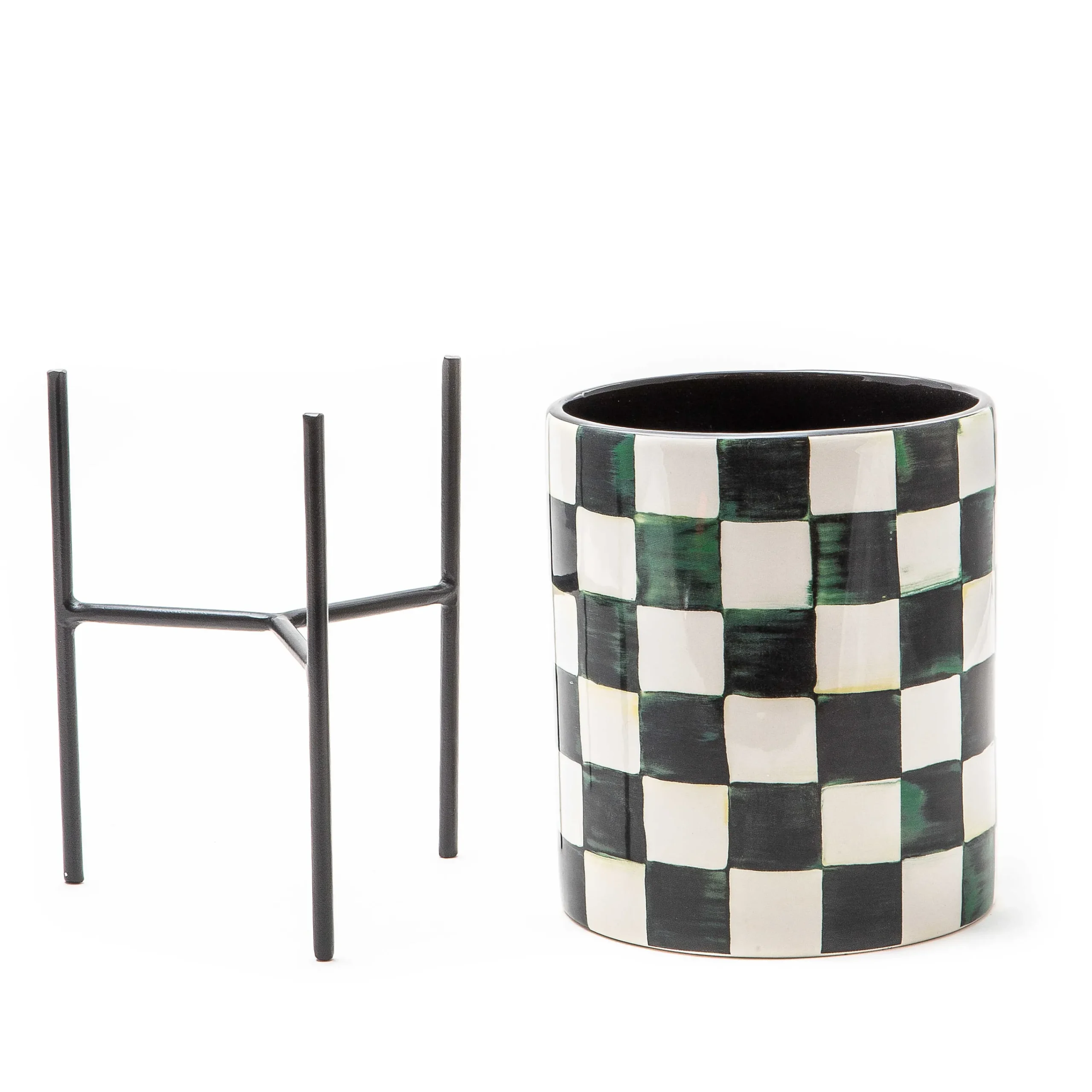 MacKenzie-Childs Courtly Check Tabletop Planter* Pots & Planters