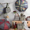 MacKenzie-Childs Courtly Check Travel Umbrella* Outdoor Decor