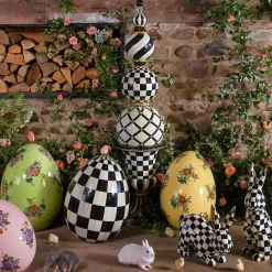 MacKenzie-Childs Courtly Check Trophy Bunnies - Set Of 2* Outdoor Decor