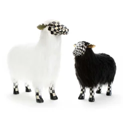MacKenzie-Childs Courtly Check White Sheep - Large* Room Accents