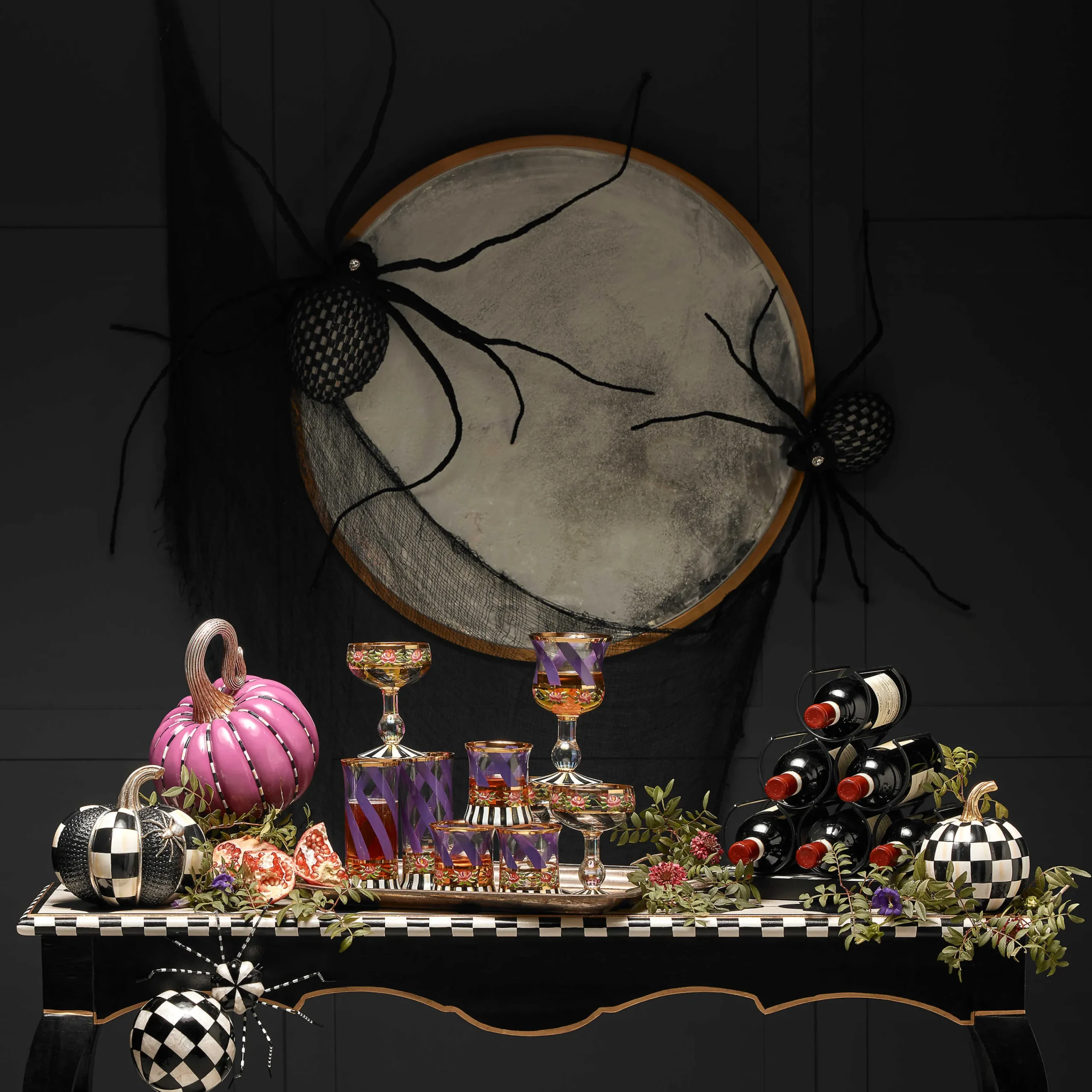 MacKenzie-Childs Courtly Check Wine Rack* Outdoor Entertaining