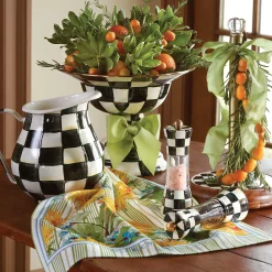 MacKenzie-Childs Courtly Check Wood Paper Towel Holder* Kitchen Storage & Organization