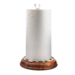 MacKenzie-Childs Courtly Check Wood Paper Towel Holder* Kitchen Storage & Organization