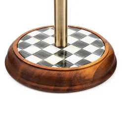 MacKenzie-Childs Courtly Check Wood Paper Towel Holder* Kitchen Storage & Organization