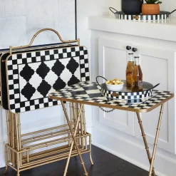 MacKenzie-Childs Courtly Cocktail Trays - Set Of 4* Living Room