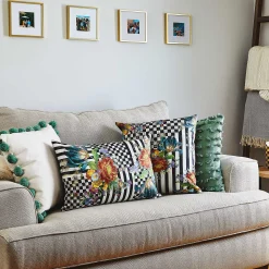 MacKenzie-Childs Courtly Flower Market Lumbar Pillow* Pillows, Throws, & Cushions