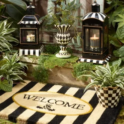 MacKenzie-Childs Courtly Stripe Candle Lantern - Large* Outdoor Decor