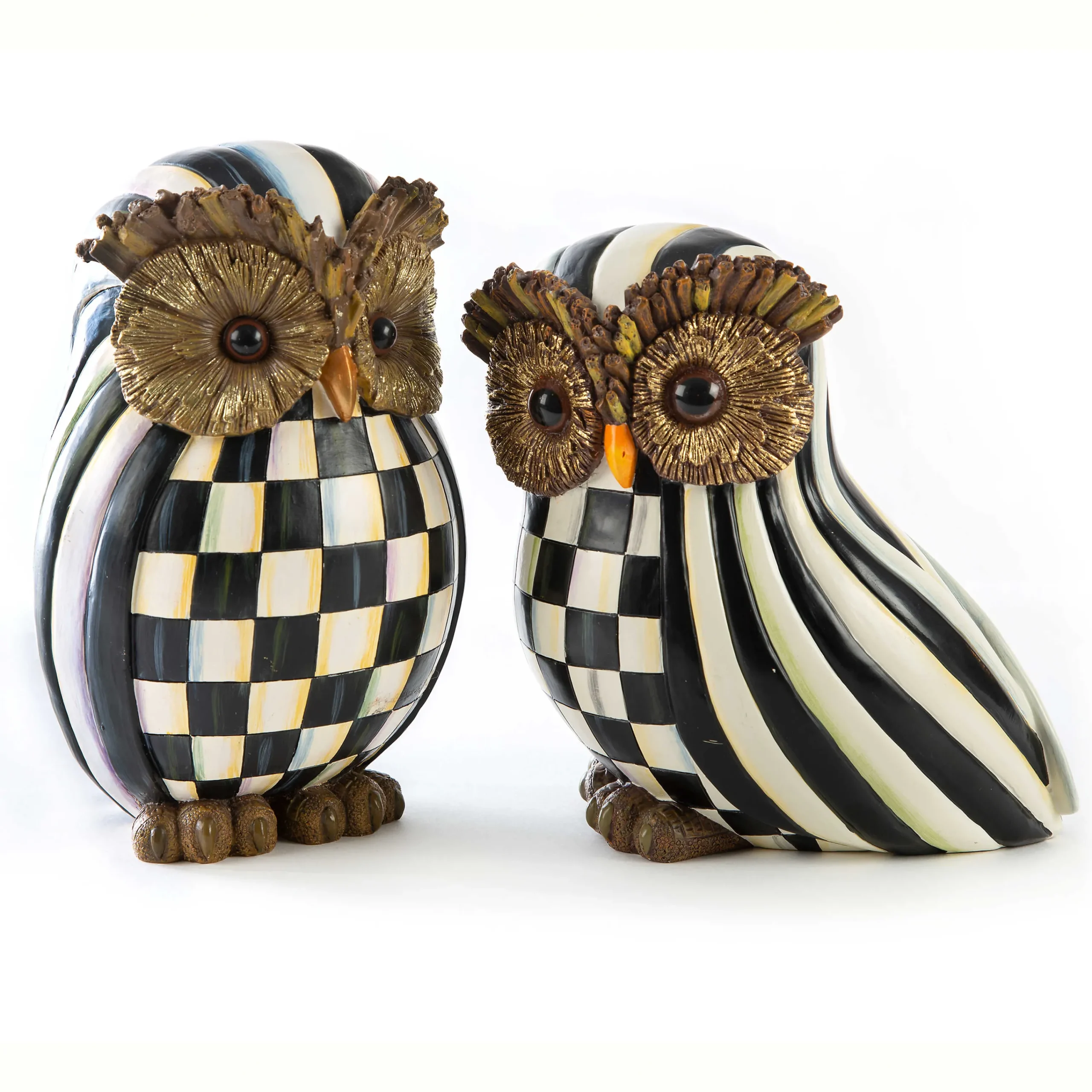 MacKenzie-Childs Courtly Stripe Owl* Room Accents
