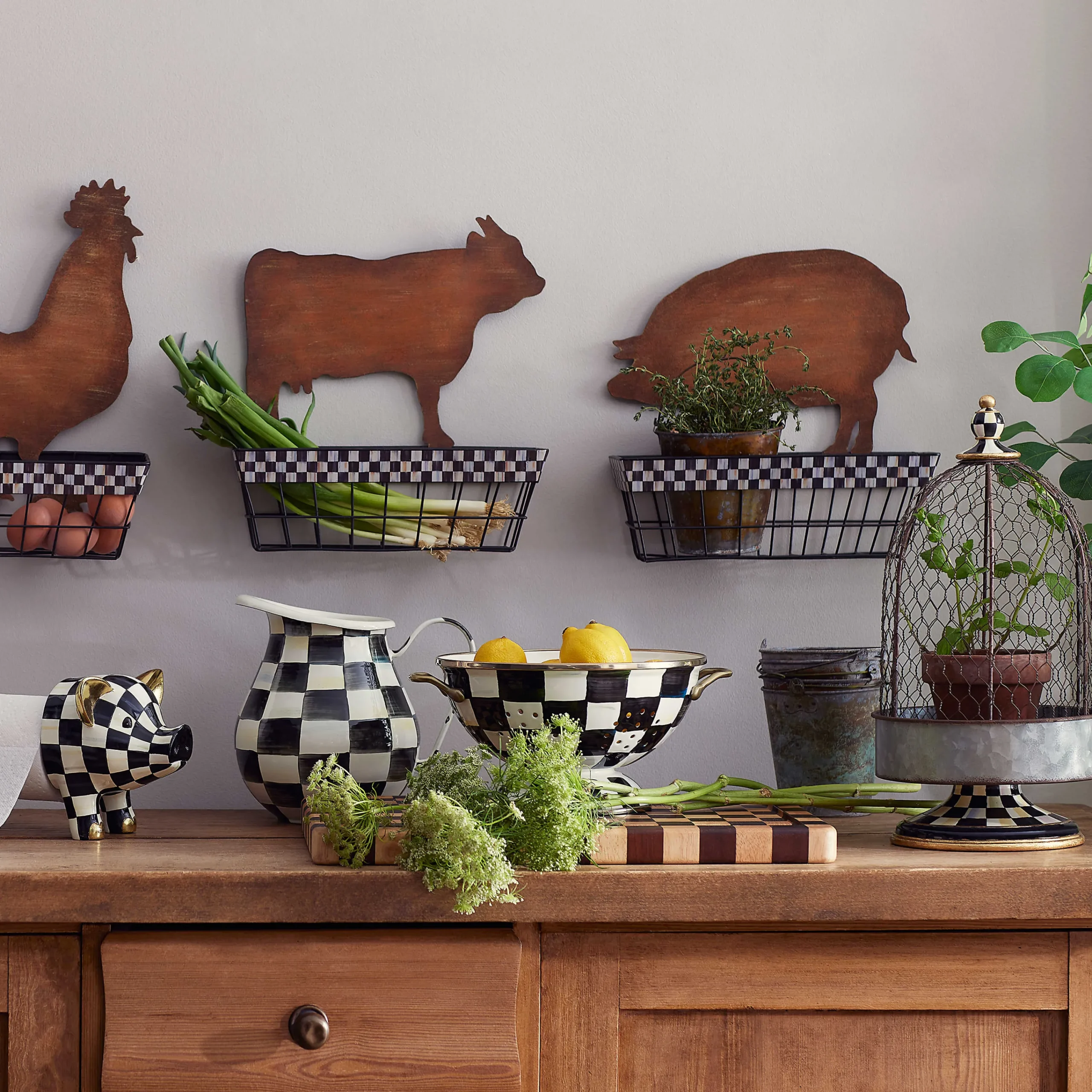 MacKenzie-Childs Courtly Tin Cloche* Outdoor Entertaining