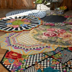 MacKenzie-Childs Cutting Garden Rug - 6' Round* Rugs