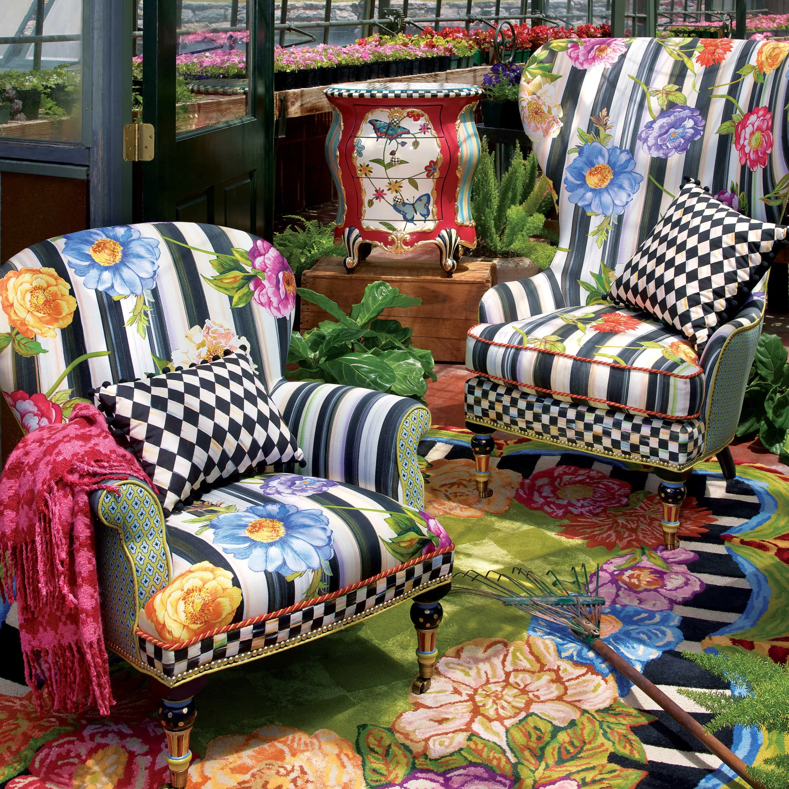 MacKenzie-Childs Cutting Garden Rug - 6'5" X 8'* Rugs