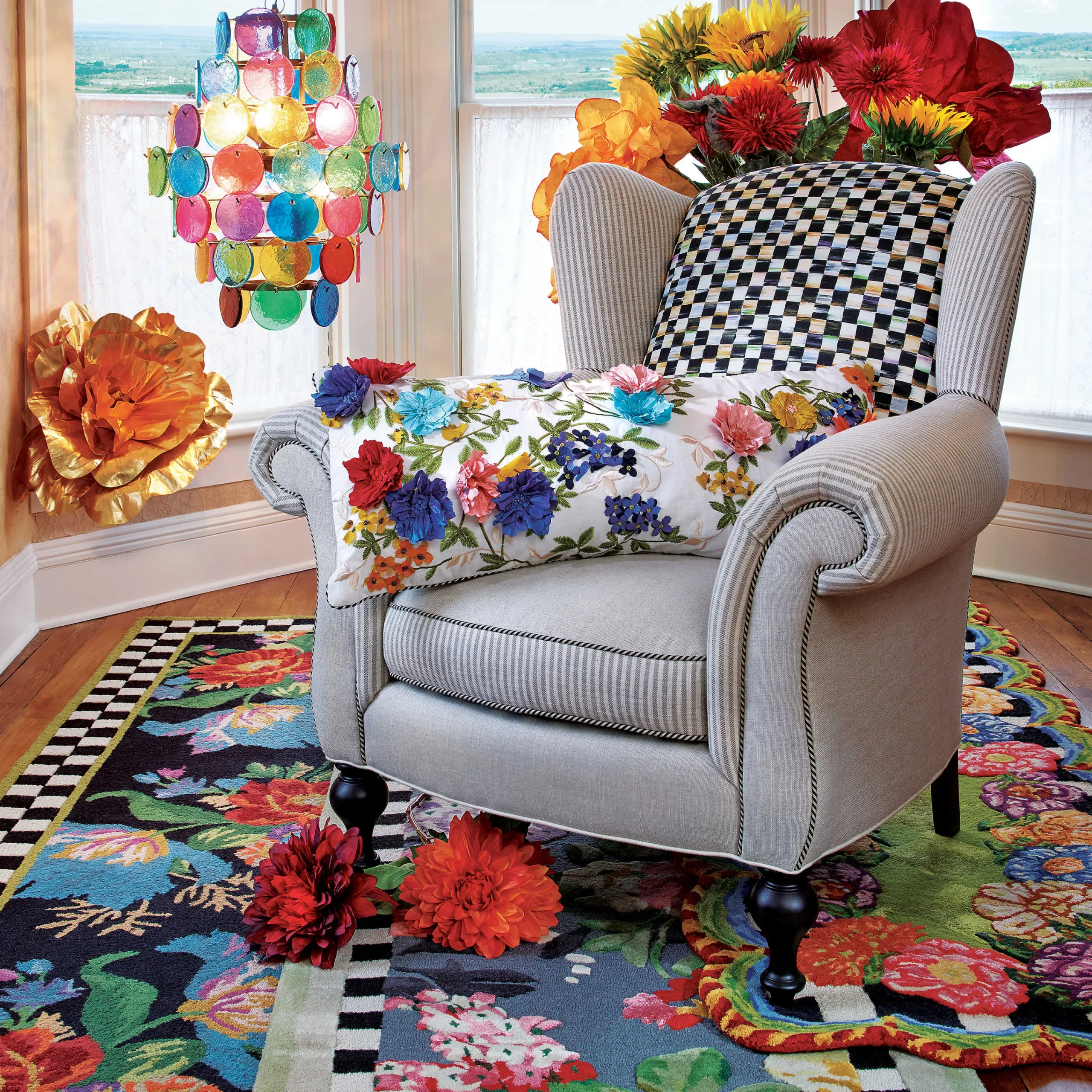 MacKenzie-Childs Cutting Garden Rug - 6'5" X 8'* Rugs