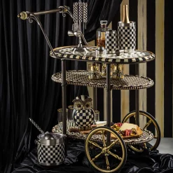 MacKenzie-Childs Dotography Bar Cart* Living Room