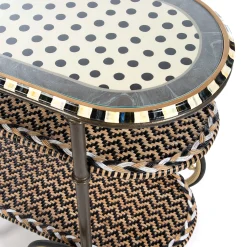 MacKenzie-Childs Dotography Bar Cart* Living Room