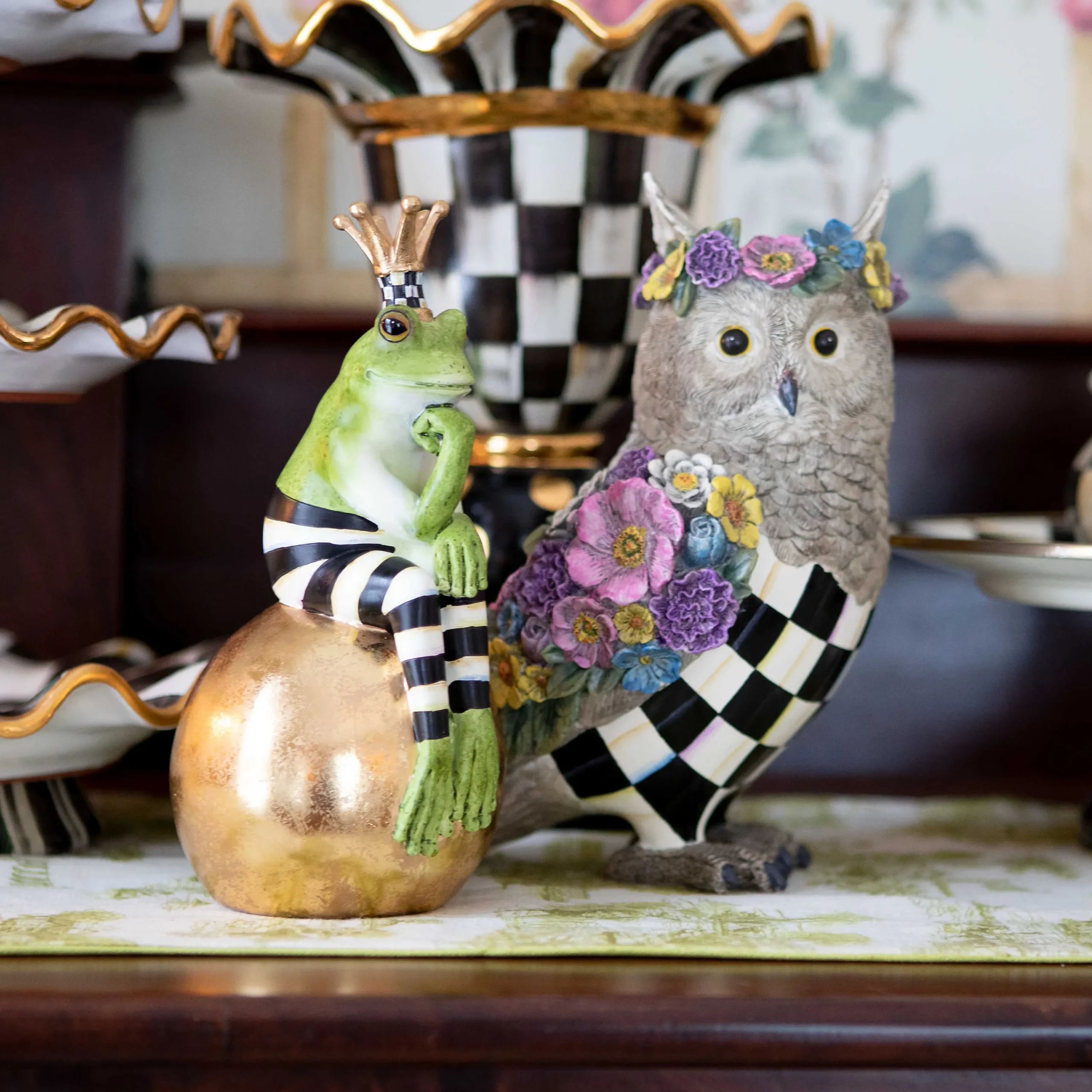 MacKenzie-Childs Fergal Frog On Ball* Room Accents