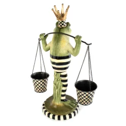 MacKenzie-Childs Fergal The Frog Double Plant Holder* Outdoor Decor