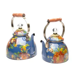 MacKenzie-Childs Flower Market 3 Quart Tea Kettle - Lapis* Tea Kettles