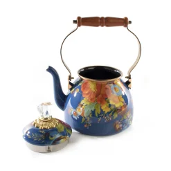 MacKenzie-Childs Flower Market 2 Quart Tea Kettle - Lapis* Tea Kettles