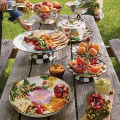 MacKenzie-Childs Flower Market Abundant Bowl - White* Outdoor Entertaining