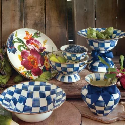 MacKenzie-Childs Flower Market Abundant Bowl - White* Outdoor Entertaining