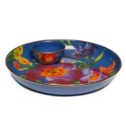 MacKenzie-Childs Flower Market Abundant Bowl - Lapis* Outdoor Entertaining