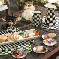 MacKenzie-Childs Flower Market Appetizer Plates - Set Of 4* Outdoor Entertaining