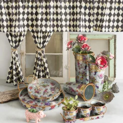 MacKenzie-Childs Flower Market Galvanized Flower Buckets - Set Of 3* Garden Accessories