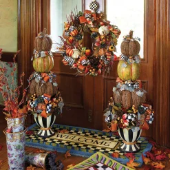 MacKenzie-Childs Flower Market Galvanized Flower Buckets - Set Of 3* Garden Accessories