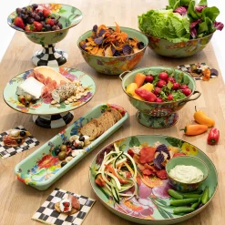 MacKenzie-Childs Flower Market Large Colander - Green* Kitchen Utensils & Tools