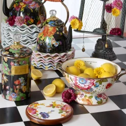 MacKenzie-Childs Flower Market Large Colander - White* Kitchen Utensils & Tools