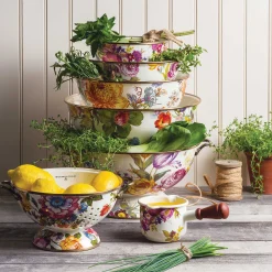 MacKenzie-Childs Flower Market Large Everyday Bowl - White* Serveware