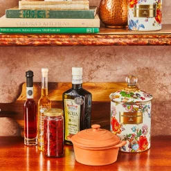 MacKenzie-Childs Flower Market Medium Canister - White* Room Accents