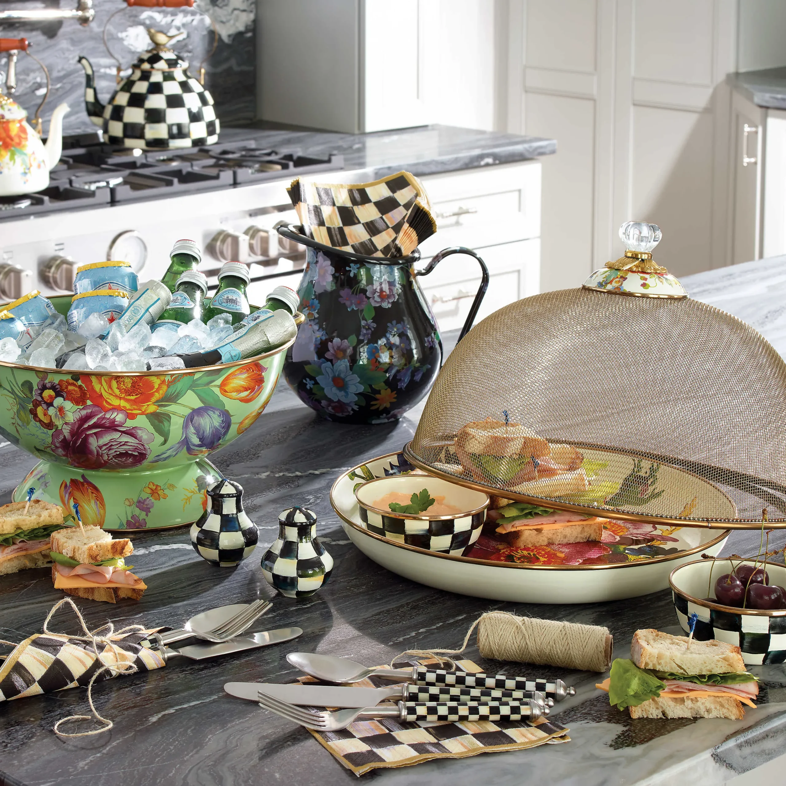 MacKenzie-Childs Flower Market Mesh Dome - Large* Outdoor Entertaining