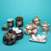 MacKenzie-Childs Flower Market Mini Canister - White* Room Accents