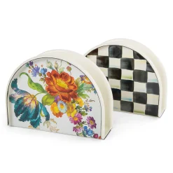 MacKenzie-Childs Flower Market Napkin Holder - White* Outdoor Entertaining