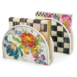 MacKenzie-Childs Flower Market Napkin Holder - White* Outdoor Entertaining