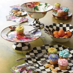 MacKenzie-Childs Flower Market Paper Napkins - Cocktail - White* Outdoor Entertaining