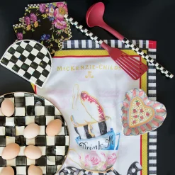 MacKenzie-Childs Flower Market Paper Napkins - Cocktail - Black* Outdoor Entertaining