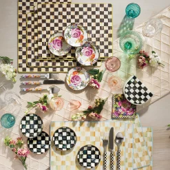 MacKenzie-Childs Flower Market Paper Napkins - Cocktail - Black* Outdoor Entertaining