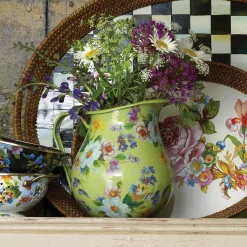 MacKenzie-Childs Flower Market Pitcher - Green* Outdoor Entertaining
