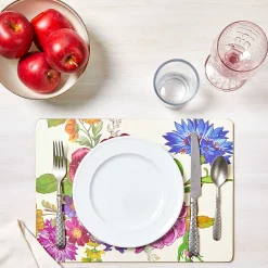 MacKenzie-Childs Flower Market Placemats - White - Set Of 4* Outdoor Entertaining