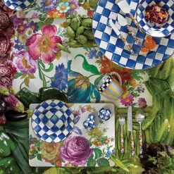 MacKenzie-Childs Flower Market Placemats - White - Set Of 4* Outdoor Entertaining